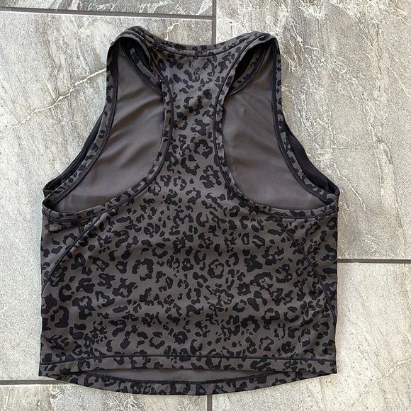 🖤 Athleta Lot Bundle 2 Crop Tanks / Bra Top size Small / Medium Black Leopard - Picture 14 of 14